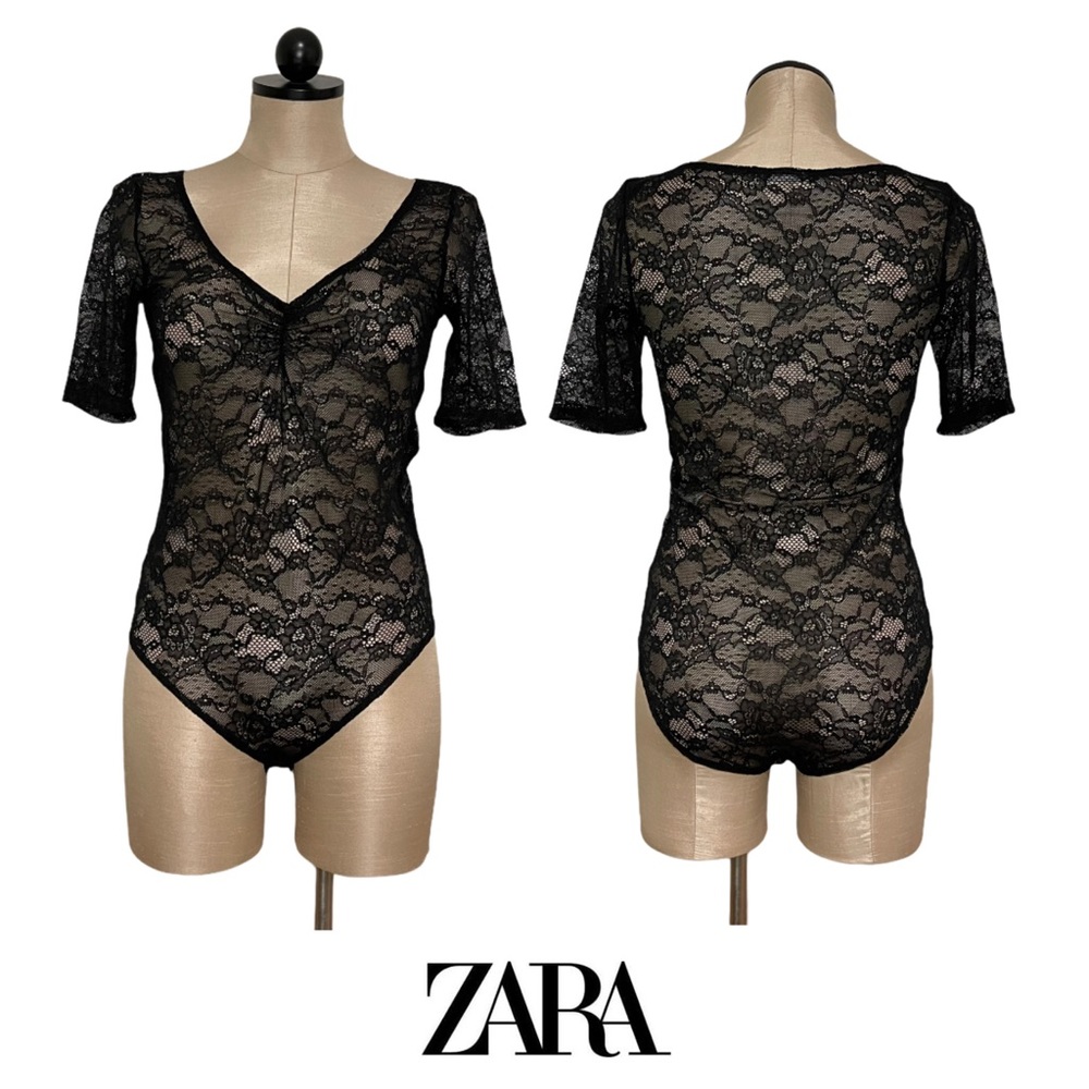 Zara | Short Sleeve Lace Bodysuit